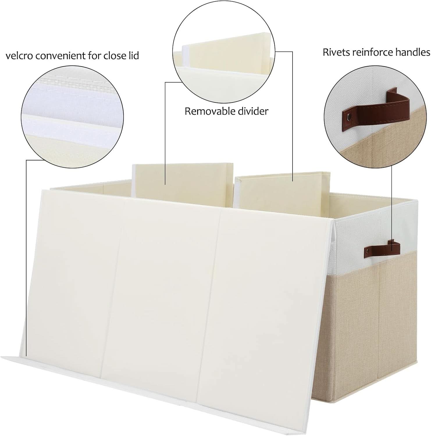 Extra Large Toy Storage Container Bin With Dividers