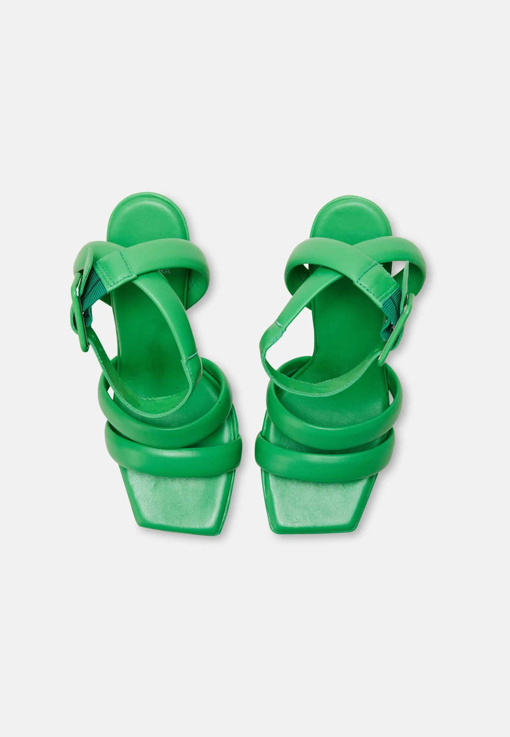 Uvaia Calf Leather Sandals – 8.5cm Sculpted Heel Ankle Strap